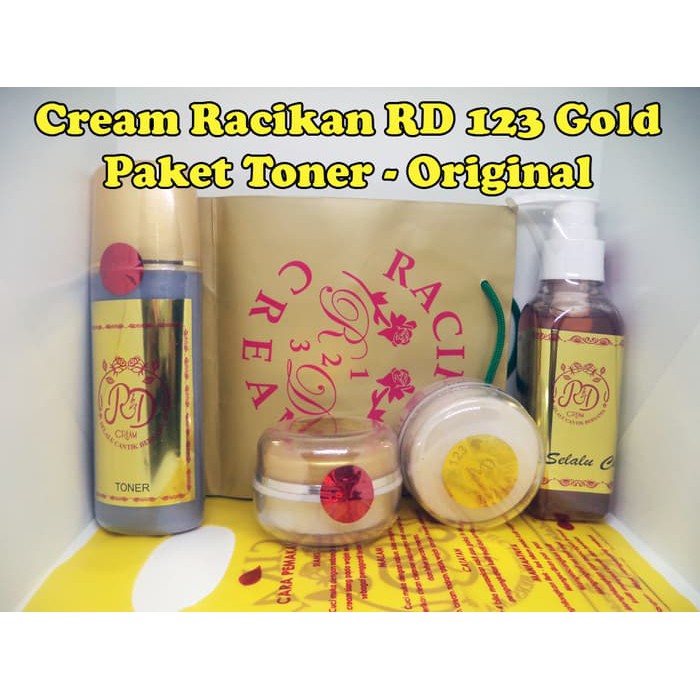 paket TONER cream RD 123 gold / cream RD gold paket TONER PLASTIK