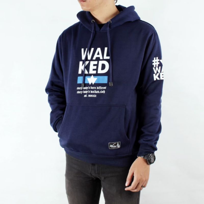 WALKED Original Sweater Pria Hoodie Distro Sablon - jaket switer