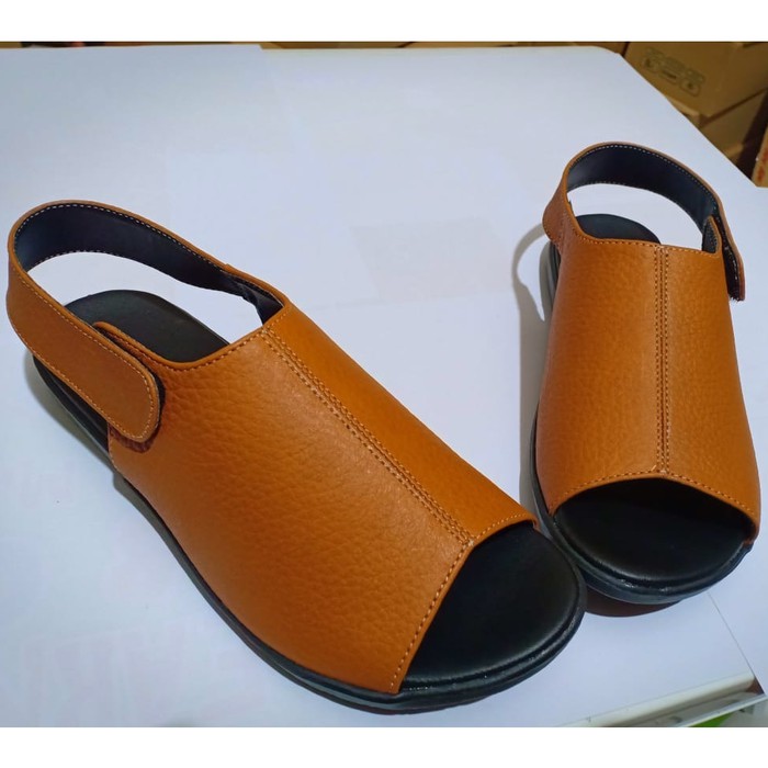 Bisa bayar ditempat COD SANDAL KULIT WANITA TEPLEK FLAT Bisa bayar ditempat COD SANDAL KULIT WANITA TEPLEK FLAT