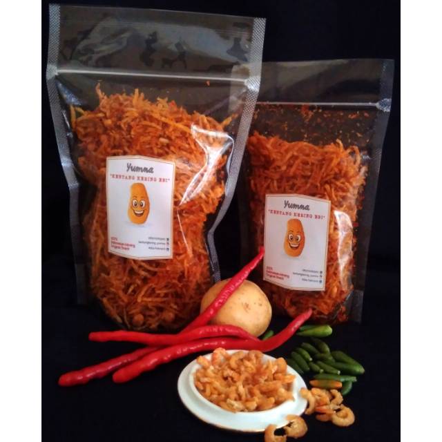 

@500gr, Kentang Udang Ebi, Pedas Gurih