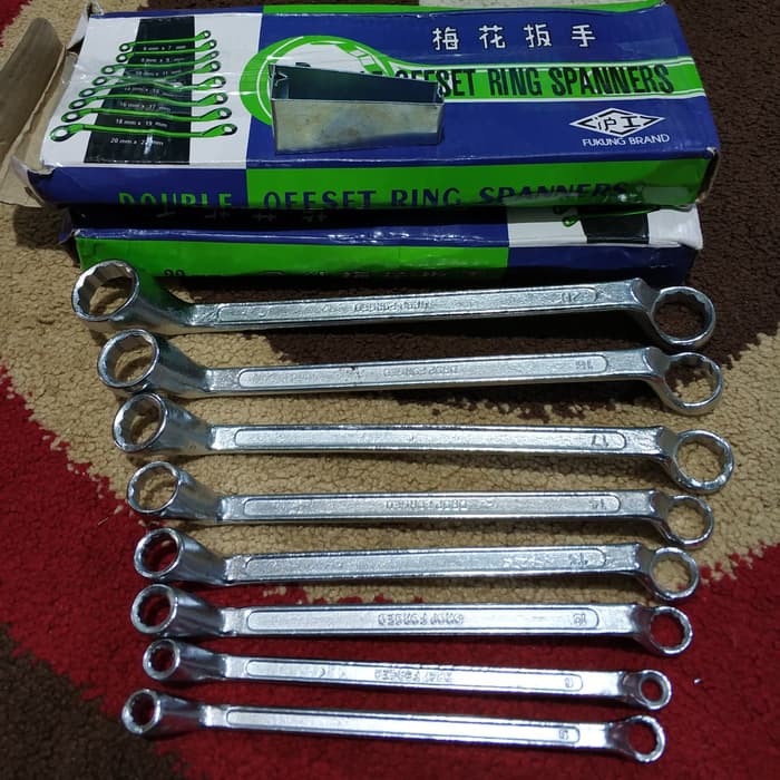 Kunci Ring Set 6-22 mm - Kunci Ring Set Murah - Kunci Ring Murah