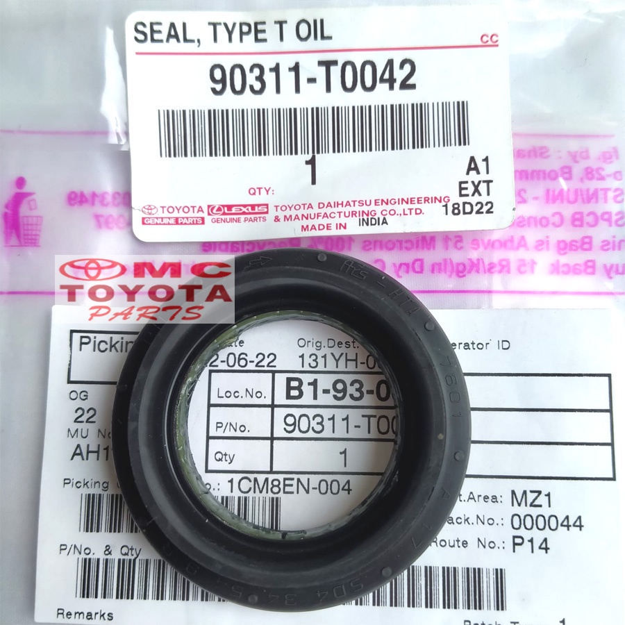 Seal Transmisi Roda Oil Soluna Vios Yaris Altis Starlet 90311-T0042