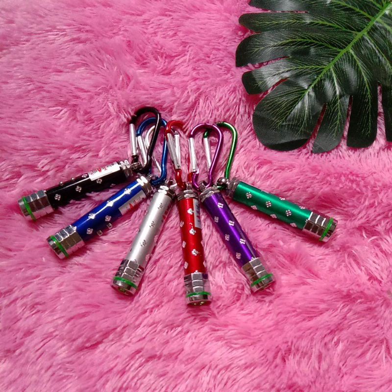 kay20 - souvenir gantungan kunci laser gantungan kunci senter free baterai (3 in 1)