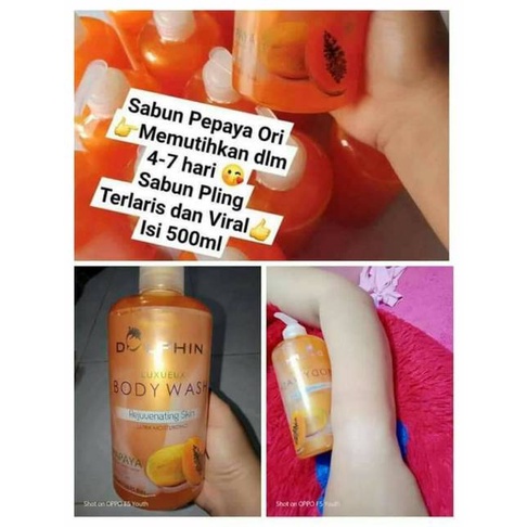 SABUN DOLPHIN PAPAYA / LEMON / MILK 500ML