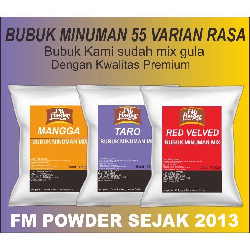 Bubuk minuman rasa cappucino 1kg / powder cappucino / bubuk bubble drink