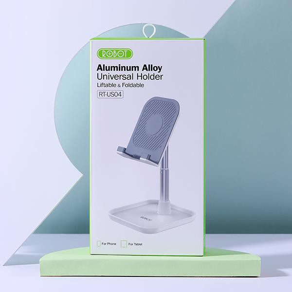 Liftable ROBOT RT-US04 Foldable Aluminum Alloy Universal Phone Holder