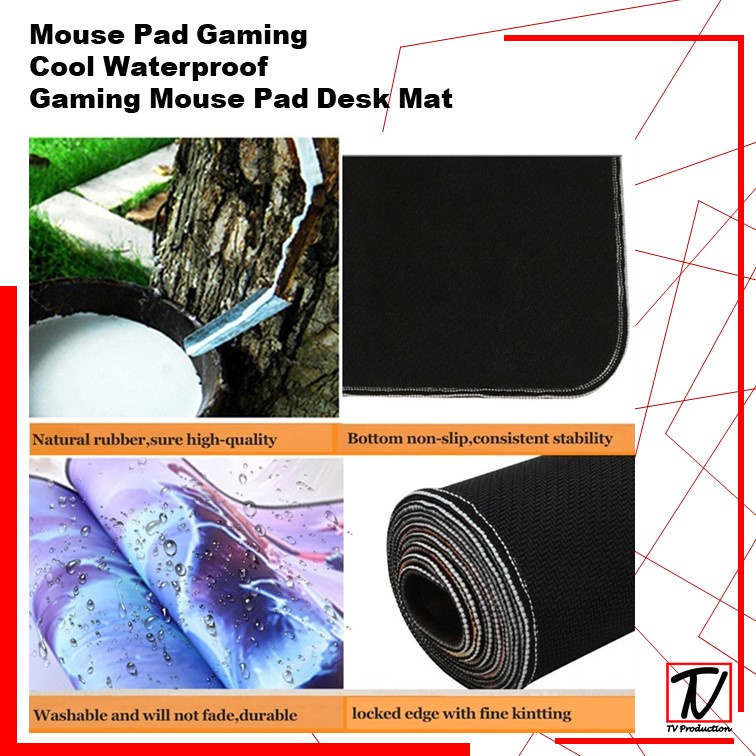 Mouse Pad Gaming  Cool Water Mouse Pad Waterproof Xl 30x80