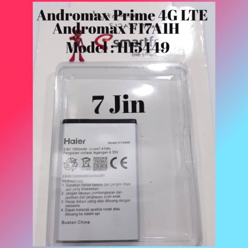 Baterai Battery Batre HAIER Andromax Prime H15449 F17A1H 4G Original