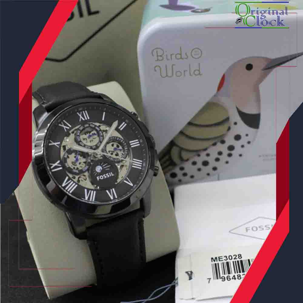 JAM TANGAN PRIA WANITA | RANTAI | KULIT | KARET | MURAH | PRIA [F0*SIL ME3028]
