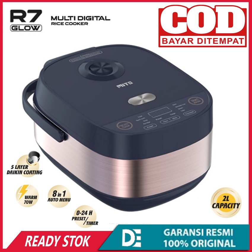 Rice Cooker Digital Mito R7 Ricecooker Japan Quality Kapasitas 2 Liter