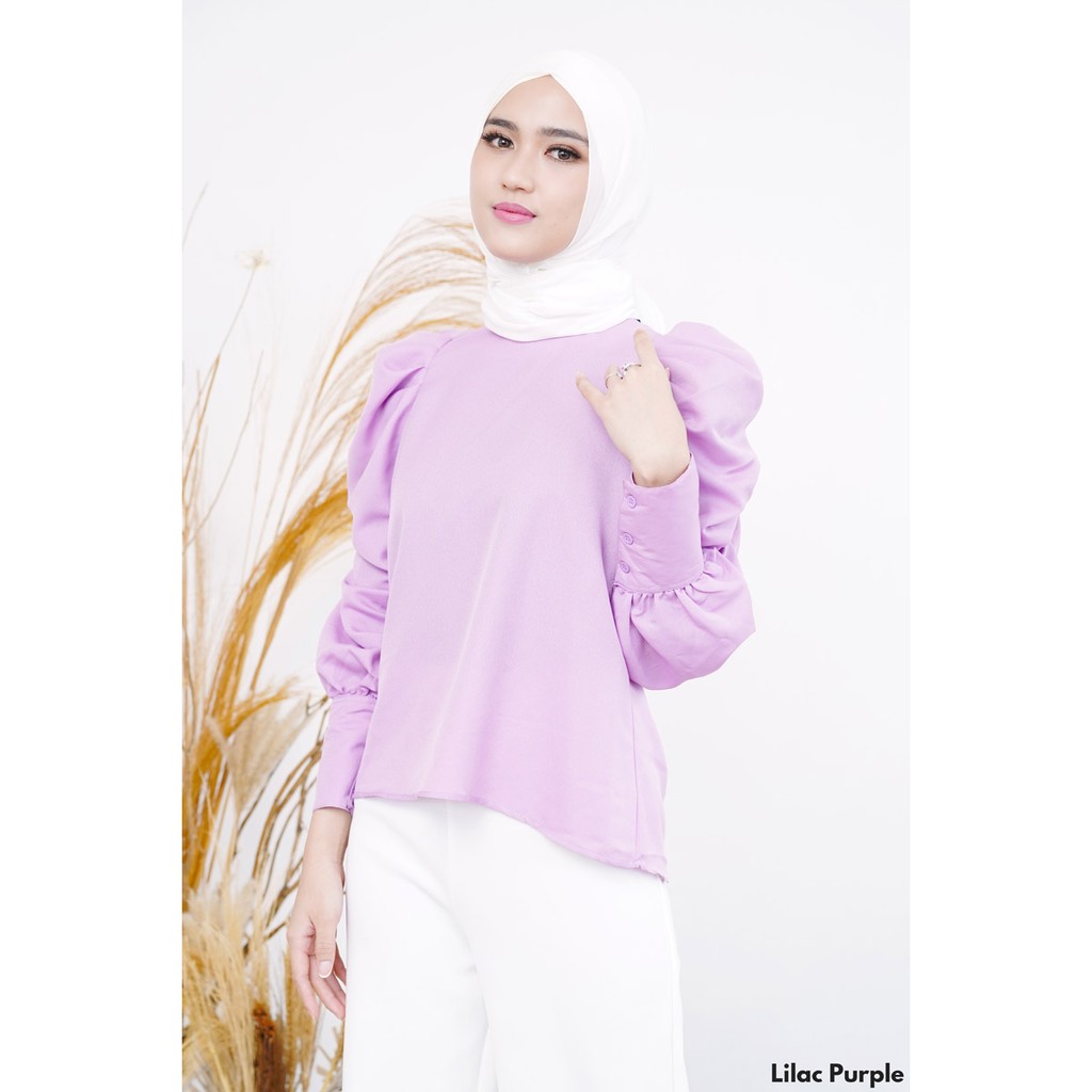 Atasan PUFF BASICLY colour import blouse wanita