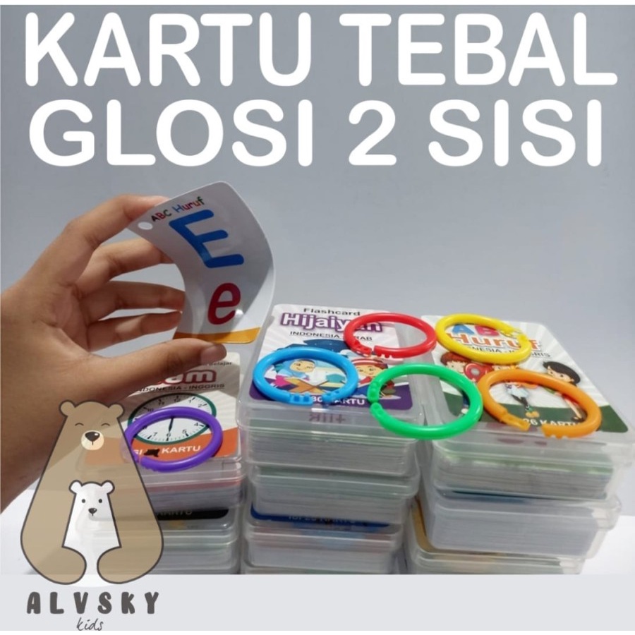 FLASHCARD EDUKASI ANAK / MAINAN EDUKASI ANAK / KARTU PINTAR EDUKASI ANAK WIPE CLEAN