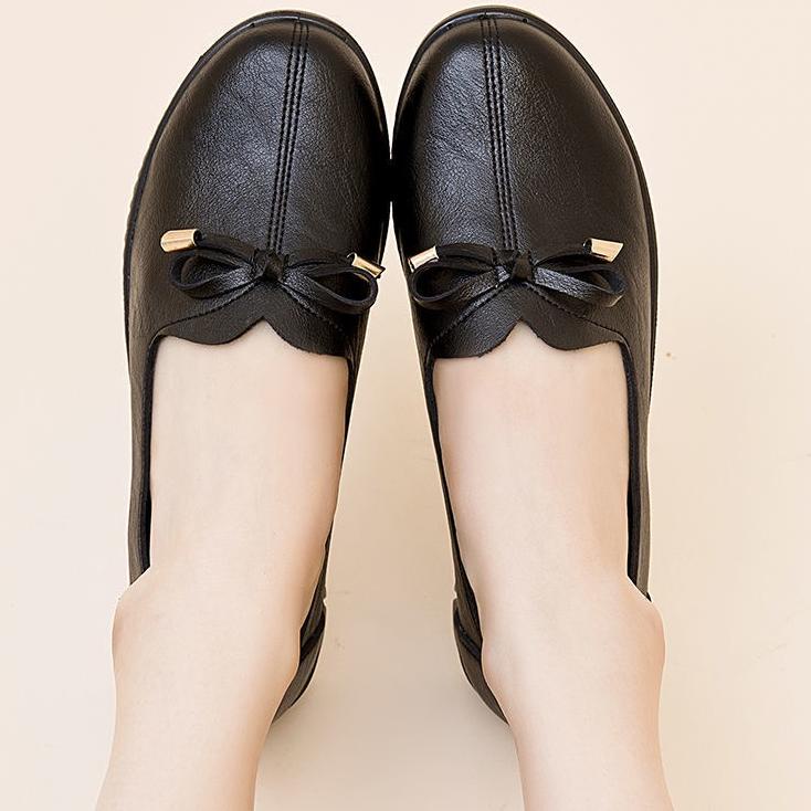 Paling Diminati 5001 Sepatu flat wanita, sepatu formal, penting untuk pekerja kantoran, sepatu ibu