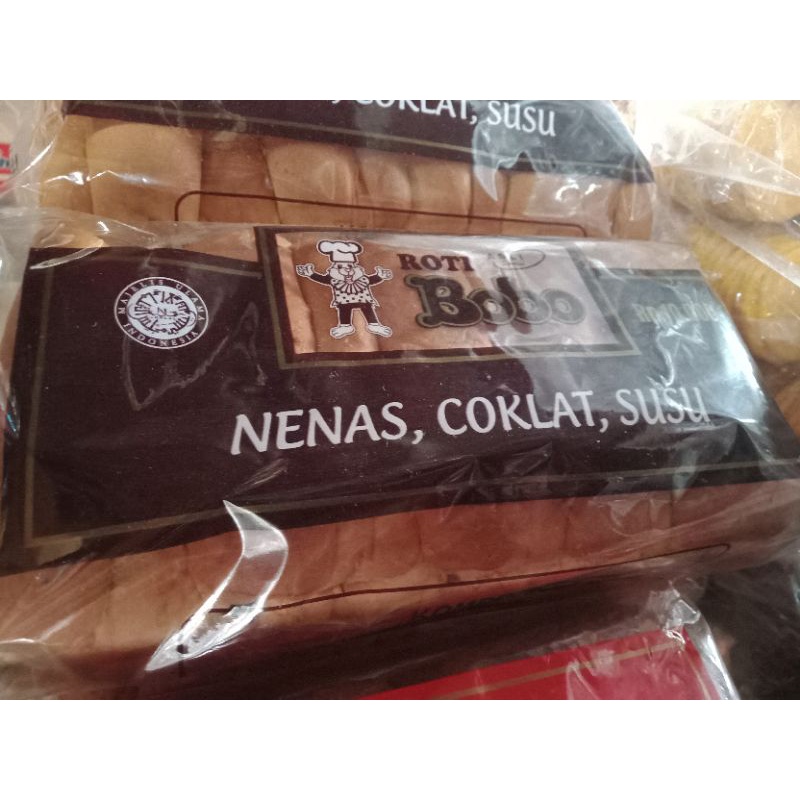 

Roti Bobo Rasa Nenas, Cokelat, Susu