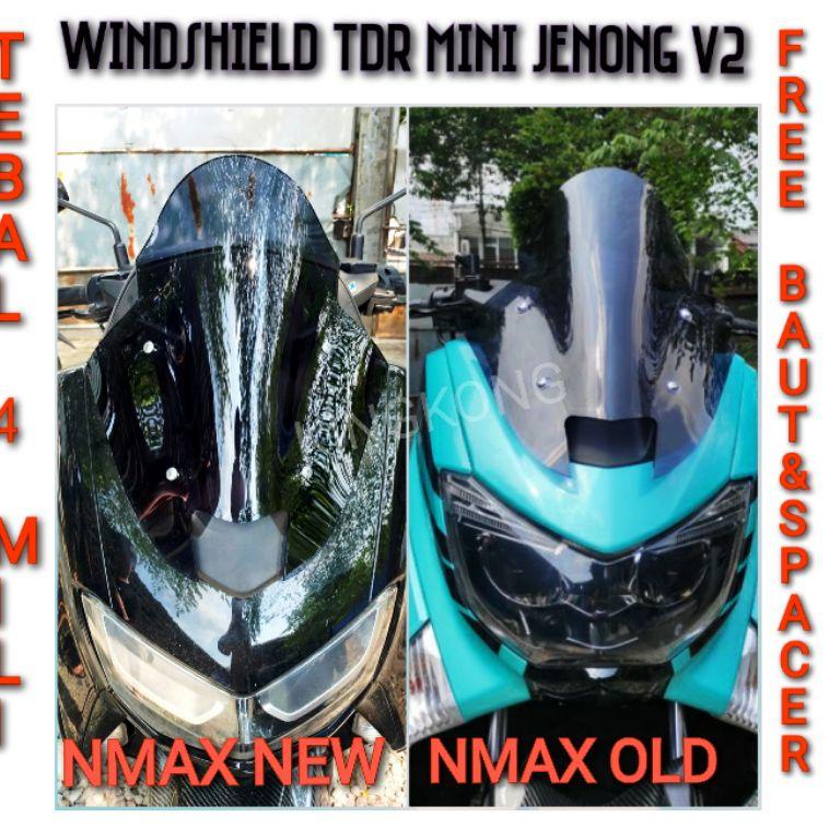 Windshield Nmax OLD/NEW MINI V2 TDR PENDEK, Ws Nmax OLD/NEW  TDR MINI R21H