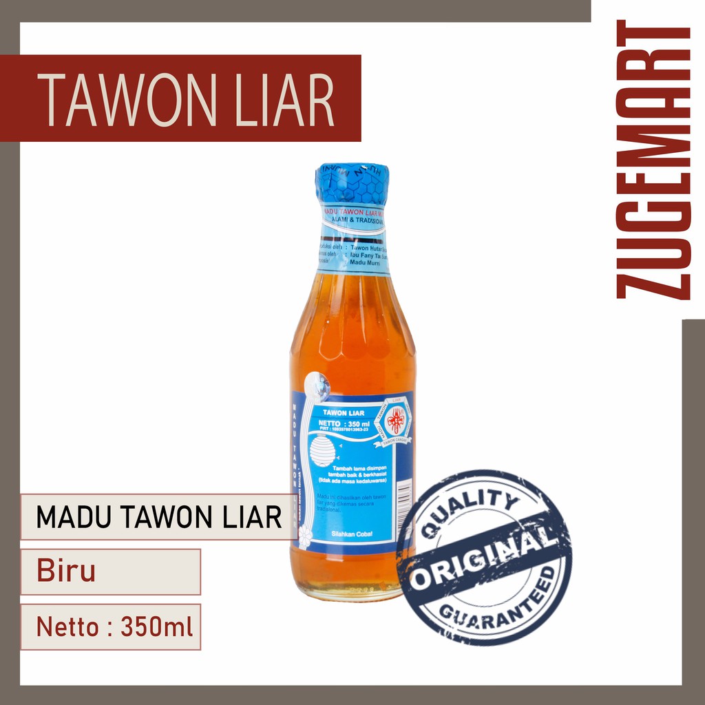 

MADU TAWON LIAR / MADU MURNI / MADU TAWON CANGAR - BIRU 350 ML