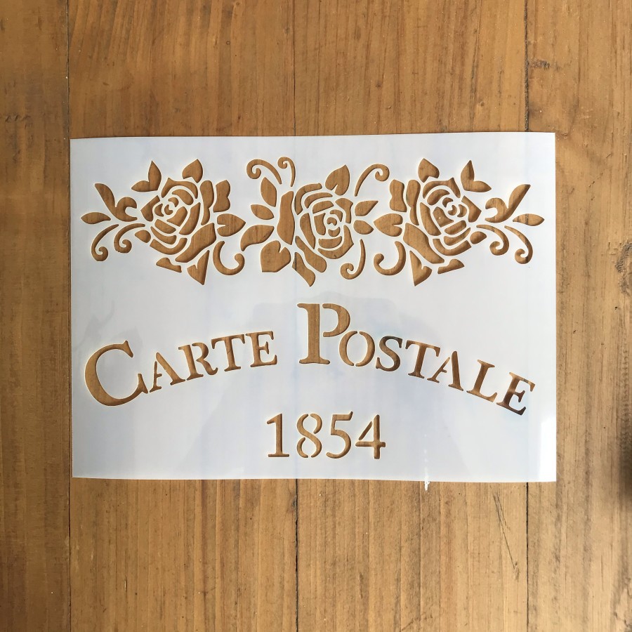 

Stencil Carte Postale