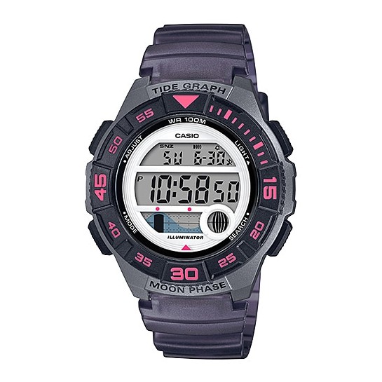 Casio Original Wanita LWS-1100H-8AVDF Rubber Strap