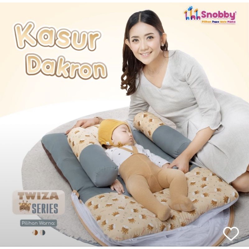 [2 kg] Snobby Kasur Lipat Bayi Dakron + Kelambu  Twiza Series - TPK 6991