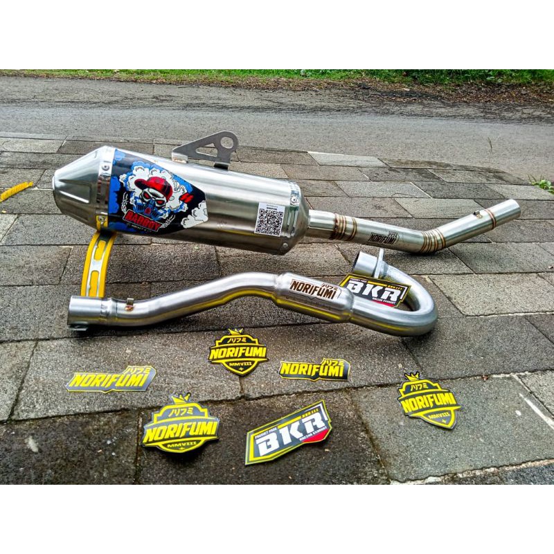 KNALPOT NORIFUMI BADBOY UNTUK KLX CRF WR155 D-TRACKER