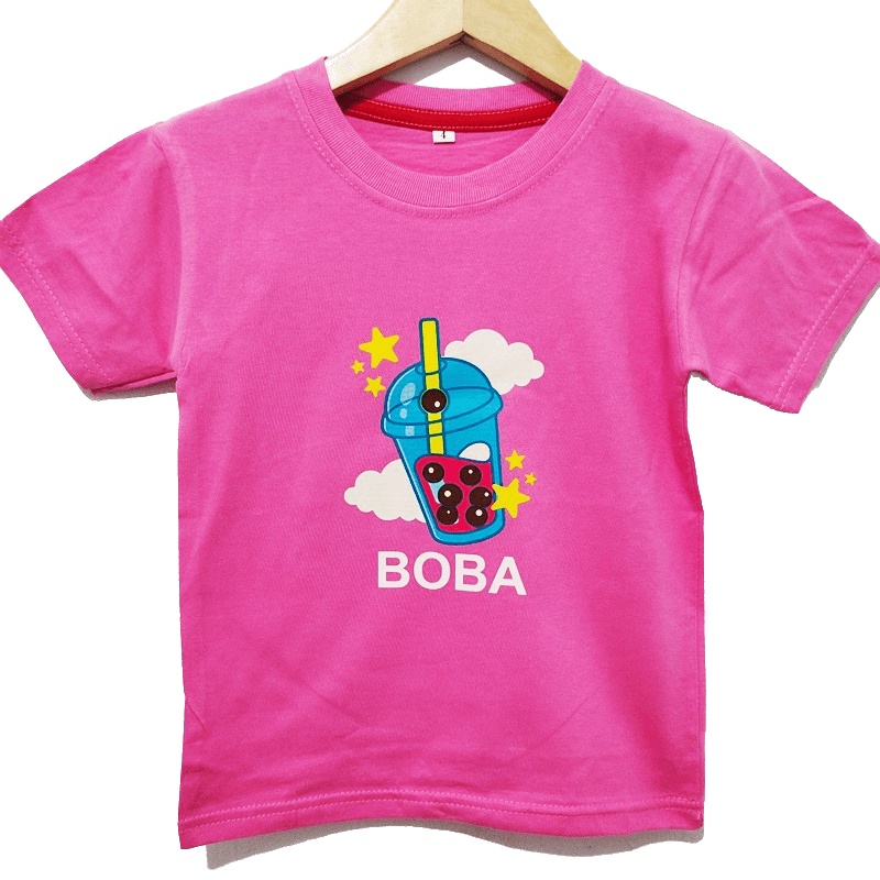 Kaos anak BOBA 4 warna