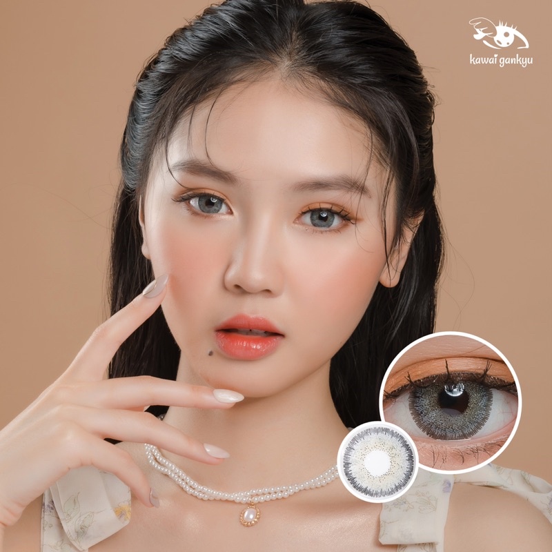 KawaiGankyu Softlens - Princess Morocco Gray (1botol)