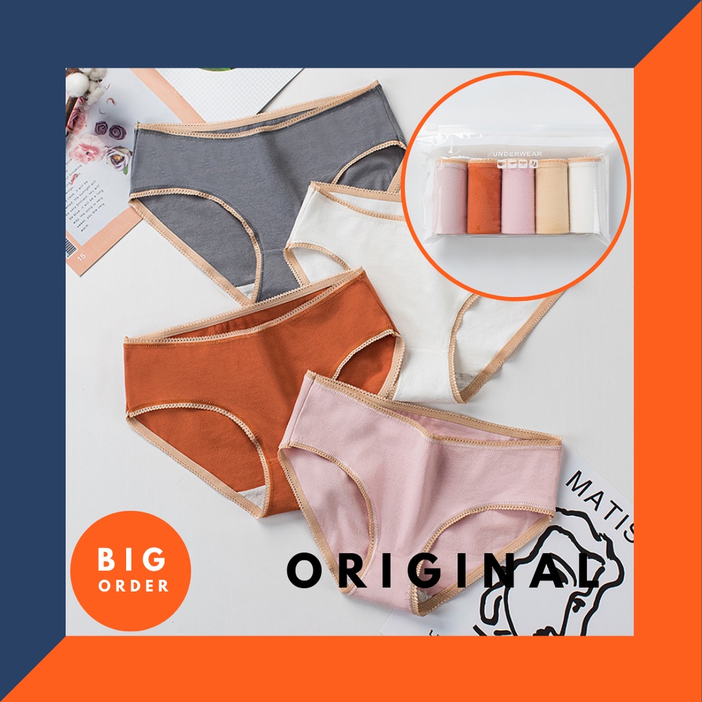 Celana Dalam Cewek CD Polos CD Wanita Elastis Premium Korea CD23 - BOS