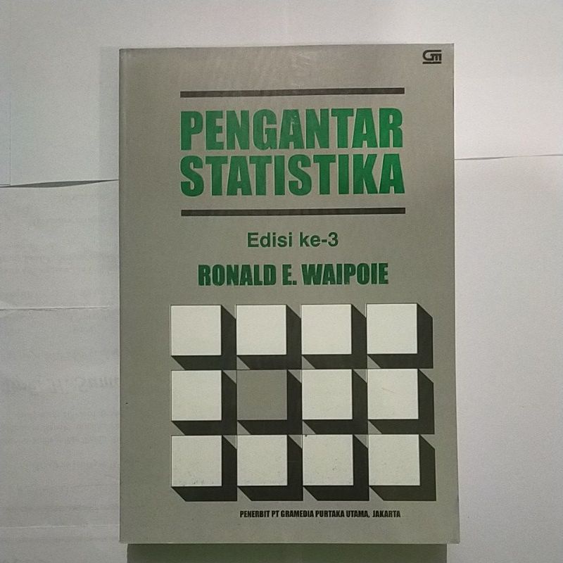 Pengantar Statistika Edisi 3 - Ronald E. Walpole.