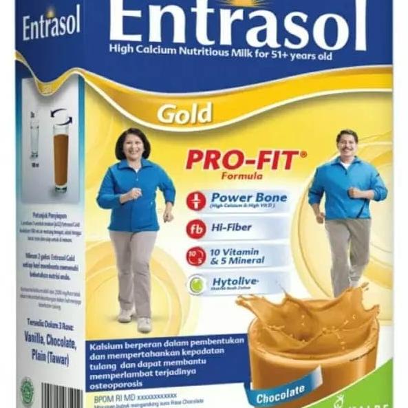 

[COD] Entrasol Gold rasa Coklat 600gr [COD]