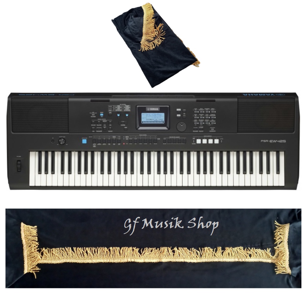 Cover Keyboard Psr EW 425 EW 410 EW 310 EW 300 Bludru Hitam