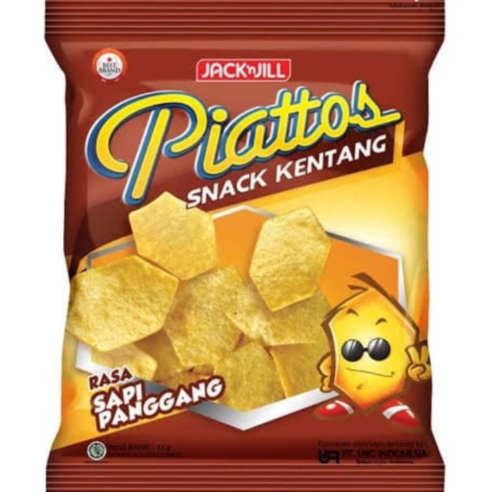 Piatos Piattos Sapi Panggang 11gr 11 gram 10 Pcs