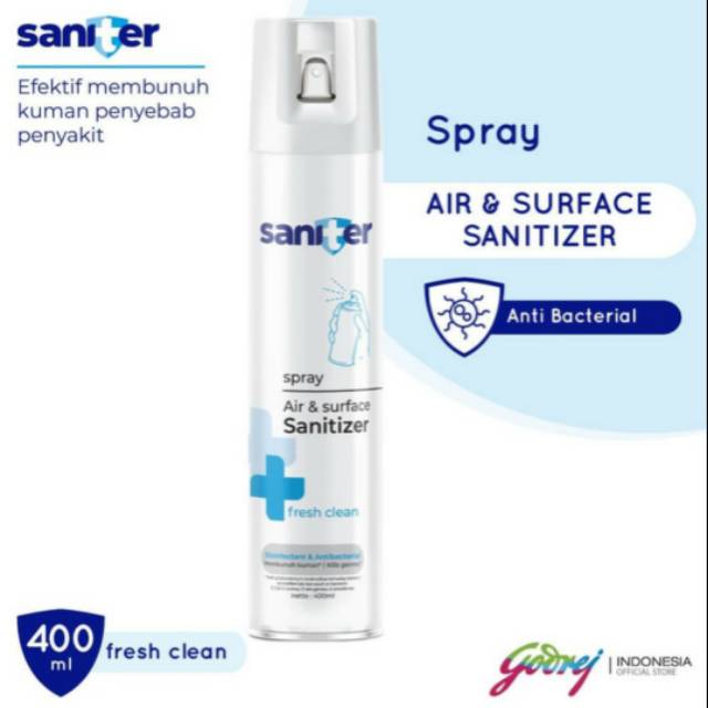 Saniter Spray 400ml Air & Surface Sanitizer
