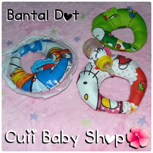 Bantal Dot / Bantal Susu / Bantal Leher untuk Bayi / Peyangga Dot