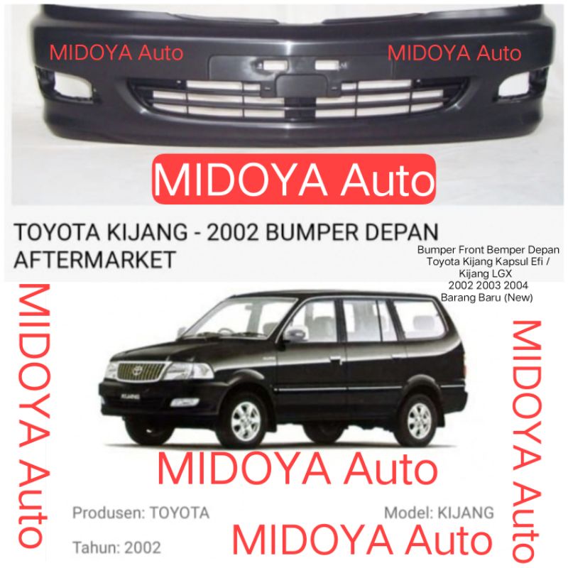 Bumper Front Bemper Depan Toyota Kijang Kapsul Efi Kijang LGX 2002 2003 2004