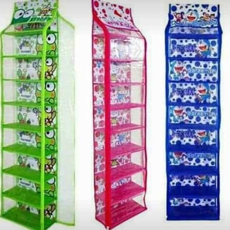 Rak Sepatu Sandal Gantung Plastik Hanging Shoes Organizer KARAKTER