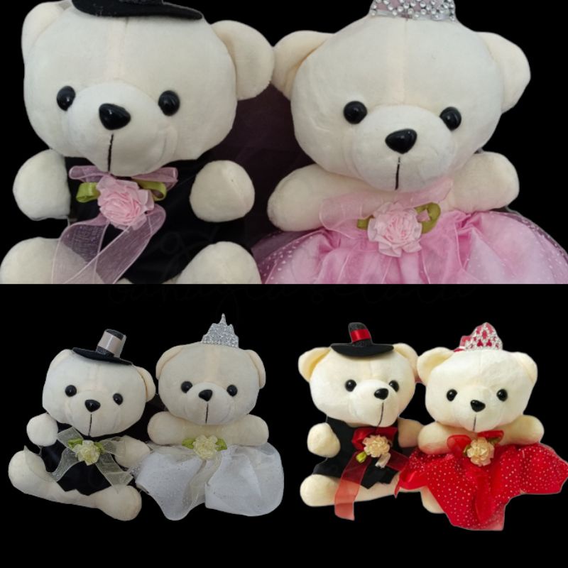 Boneka Teddy Bear Dekorasi Mobil Kamar Pengantin