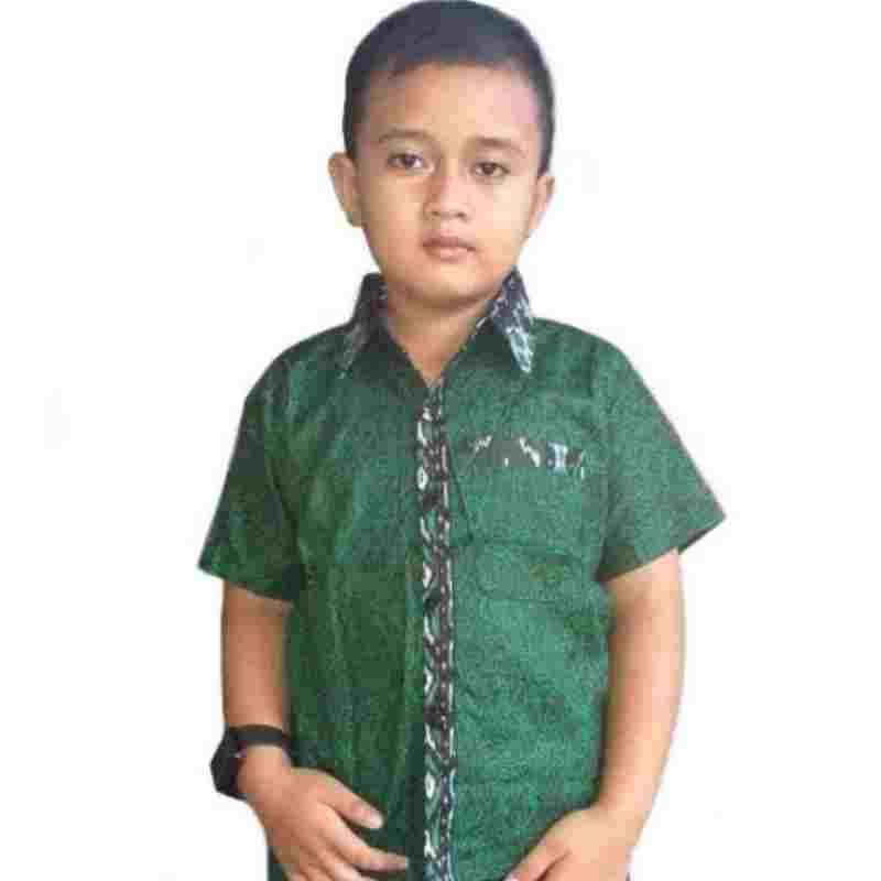 Kemeja Batik Anak / Hem Anak Pendek Laki Laki Motif Ulir 4-11 tahunnn