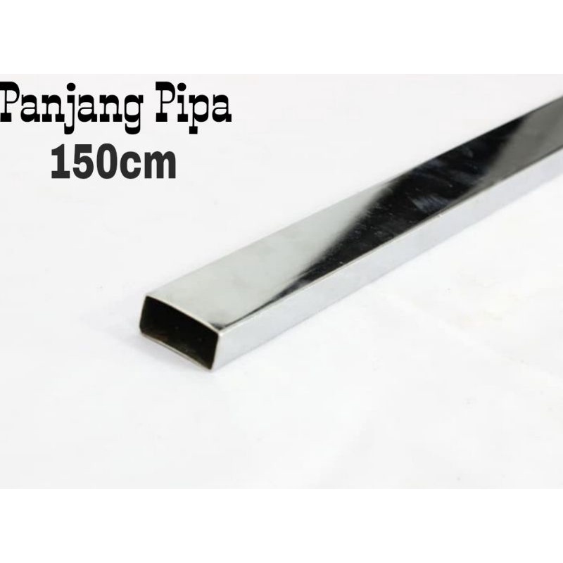 Pipa Kotak Stainless 150cm display