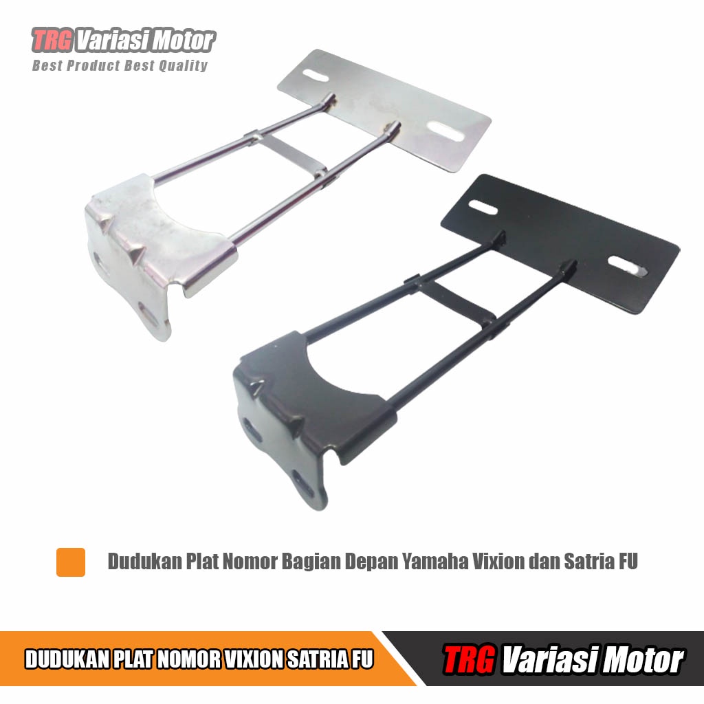 Dudukan Plat Nomor Vixion NVL NVA Bagian Depan TRG Untuk Motor Yamaha Vixion New dan Satria FU