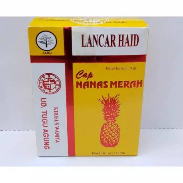 Jamu Lancar Haid Cap Nanas Merah