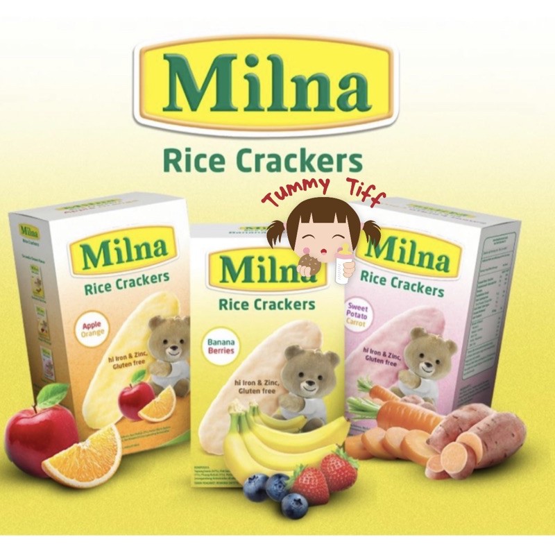 Milna Rice Cracker / Milna Rice cracker / yummybites / snack bayi yummy bites cracker