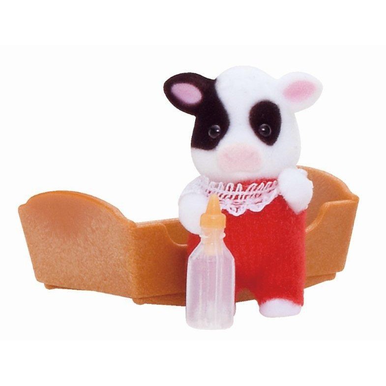 SYLVANIAN FAMILIES ORIGINAL 3556 - FRIESIAN COW BABY (RARE)