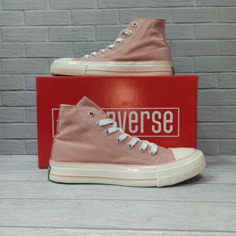 sepatu converse 70s high peach glossy sepatu converse original