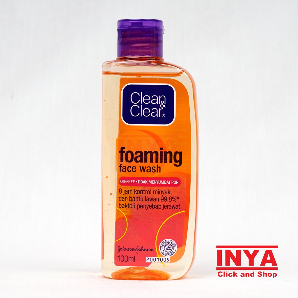 CLEAN &amp; CLEAR FOAMING FACE WASH 100ml - Sabun Wajah