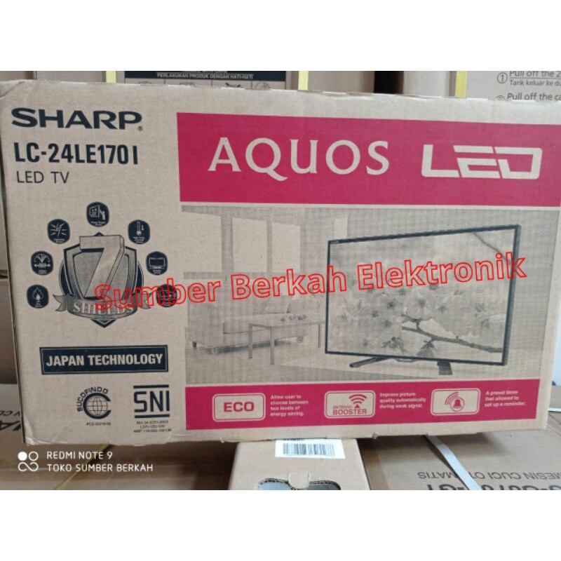 Promo LED TV SHARP 24" 24 LE 170 i 24 INCH USB HDMI garansi remis 5 tahun murah bandung