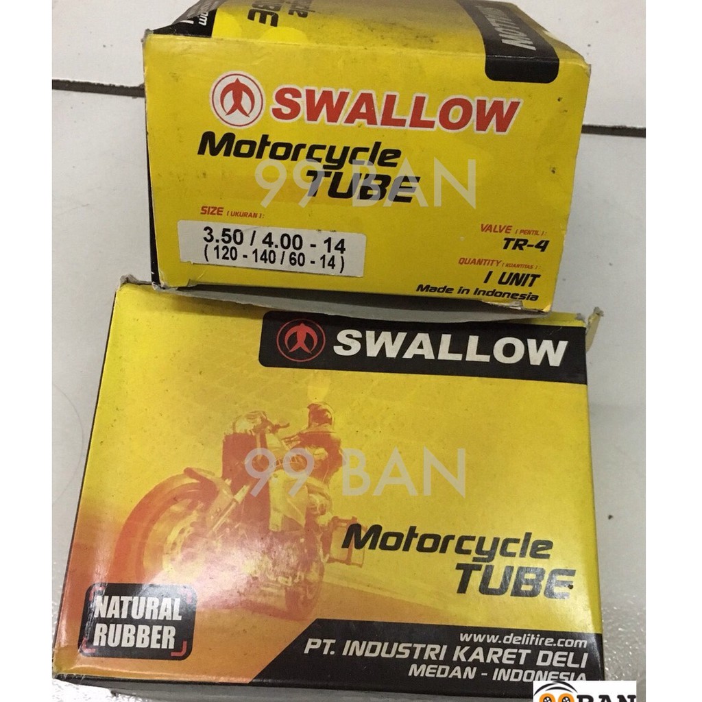 BAN DALAM SWALLOW 350/400-14 | 100/80-14 | 110/80-14, BAN DALAM MOTOR VELG 14 UKURAN BESAR