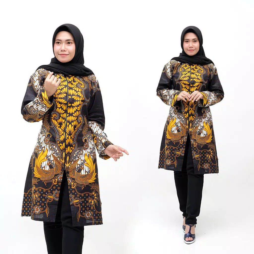  BAJU  BATIK  MODEL TUNIK  KODE SERI 354 Shopee  Indonesia