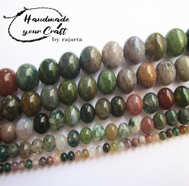 Natural Indian Agate Beads Batu Alam