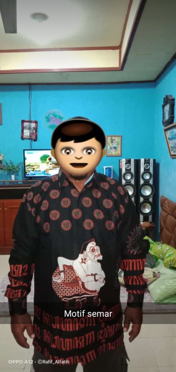 Hasbi-red Kemeja Pria Batik Solo Bahan Katun Halus Premium Sragenan Lapis Furing