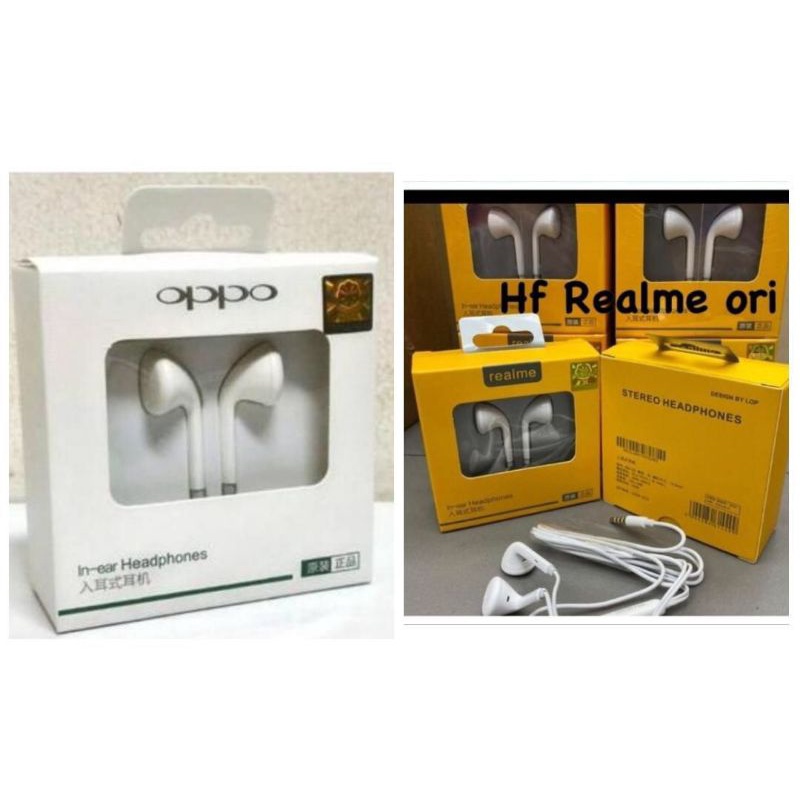 PROMO SULTAN HANDSFREE HF HEADSET EARPHONE REALME OPPO MH133 STEREO ALL BRAND SERIES